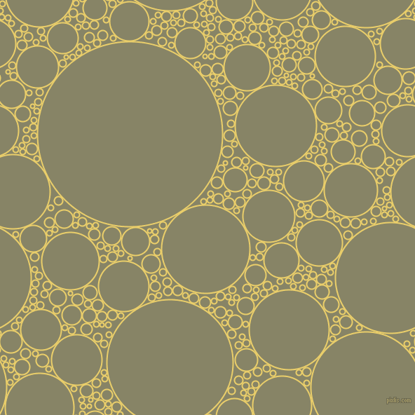 bubbles, circles, sponge, big, medium, small, 2 pixel line width, Golden Sand and Bandicoot circles bubbles sponge soap seamless tileable