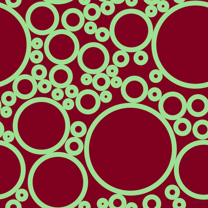 bubbles, circles, sponge, big, medium, small, 17 pixel line width, Granny Smith Apple and Burgundy circles bubbles sponge soap seamless tileable