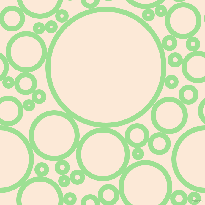 bubbles, circles, sponge, big, medium, small, 17 pixel line width, Granny Smith Apple and Serenade circles bubbles sponge soap seamless tileable