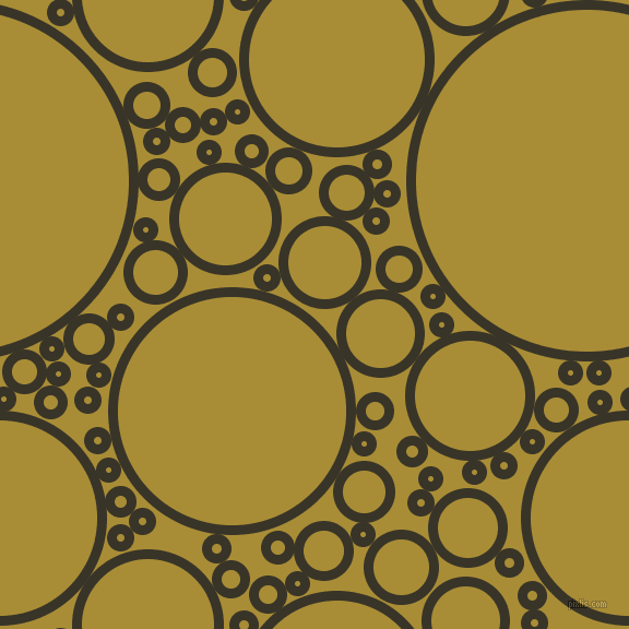 bubbles, circles, sponge, big, medium, small, 9 pixel line width, Graphite and Reef Gold circles bubbles sponge soap seamless tileable