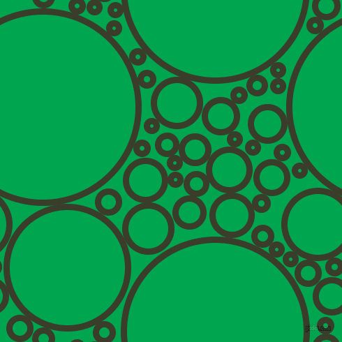 bubbles, circles, sponge, big, medium, small, 9 pixel line width, Green Kelp and Pigment Green circles bubbles sponge soap seamless tileable