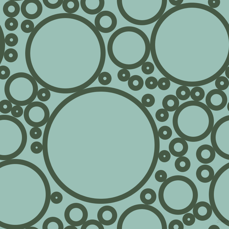 bubbles, circles, sponge, big, medium, small, 17 pixel line width, Grey-Asparagus and Shadow Green circles bubbles sponge soap seamless tileable