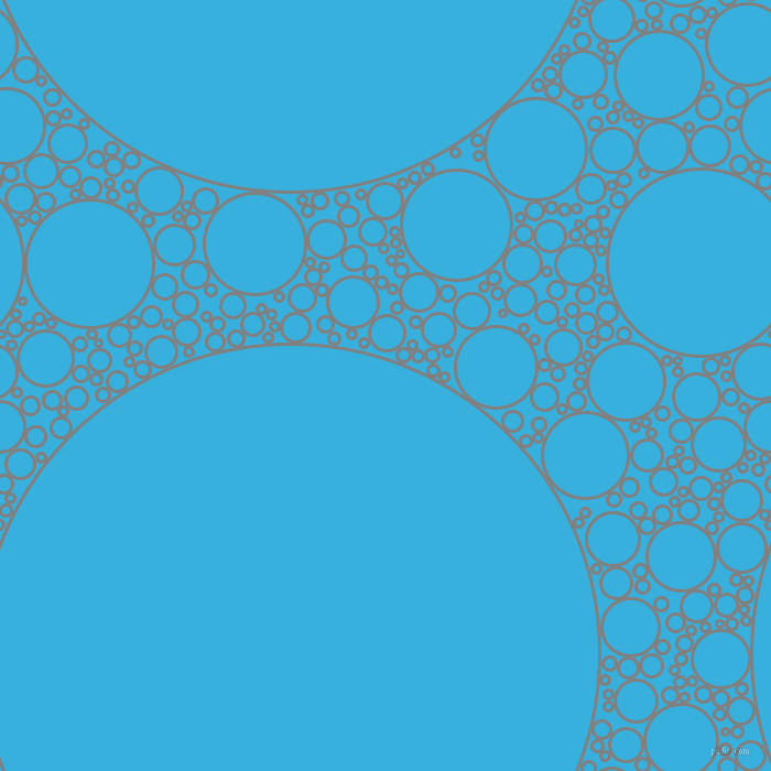 bubbles, circles, sponge, big, medium, small, 3 pixel line width, Grey and Summer Sky circles bubbles sponge soap seamless tileable