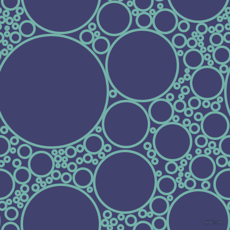 bubbles, circles, sponge, big, medium, small, 5 pixel line width, Gulf Stream and Corn Flower Blue circles bubbles sponge soap seamless tileable