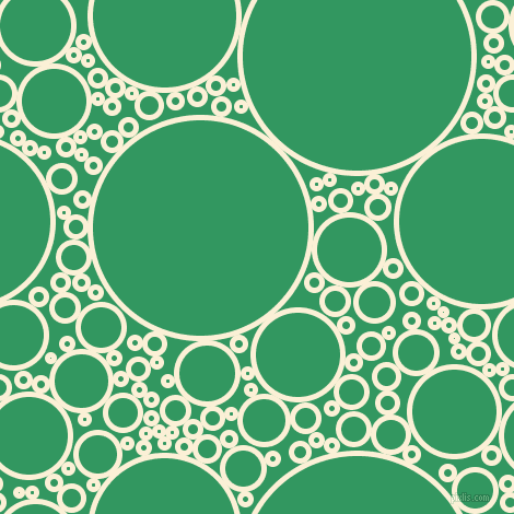 bubbles, circles, sponge, big, medium, small, 5 pixel line width, Half Dutch White and Eucalyptus circles bubbles sponge soap seamless tileable