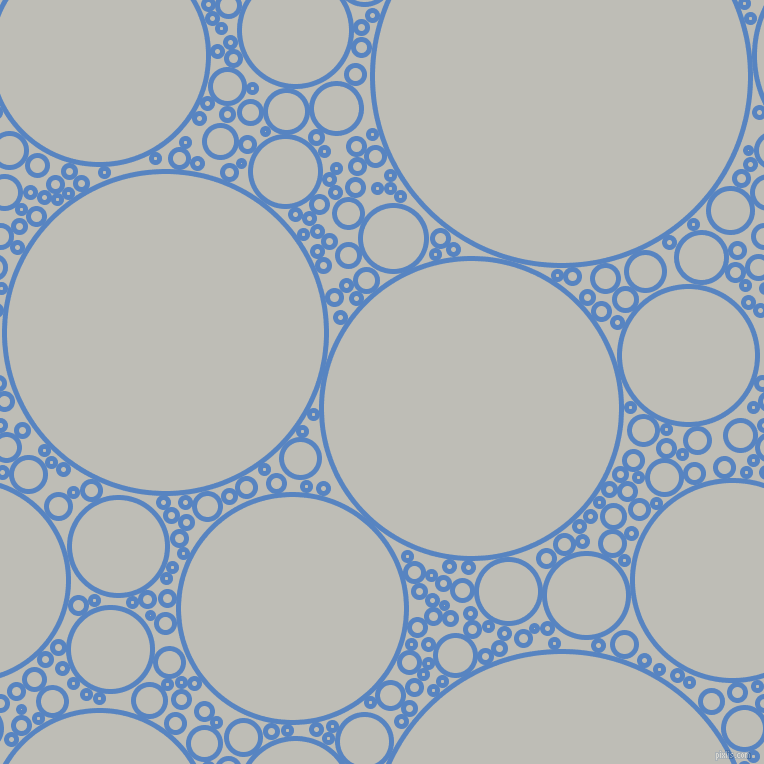 bubbles, circles, sponge, big, medium, small, 5 pixel line width, Havelock Blue and Silver Sand circles bubbles sponge soap seamless tileable