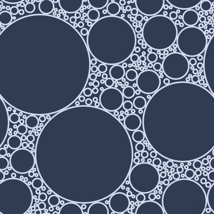 bubbles, circles, sponge, big, medium, small, 5 pixel line width, Hawkes Blue and Biscay circles bubbles sponge soap seamless tileable