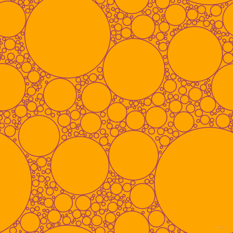 bubbles, circles, sponge, big, medium, small, 3 pixel line width, Hippie Pink and Orange circles bubbles sponge soap seamless tileable