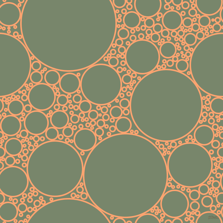 bubbles, circles, sponge, big, medium, small, 5 pixel line width, Hit Pink and Camouflage Green circles bubbles sponge soap seamless tileable