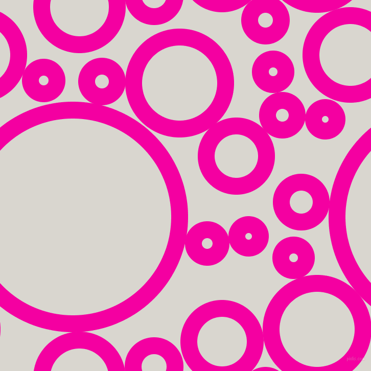 bubbles, circles, sponge, big, medium, small, 33 pixel line width, Hollywood Cerise and Timberwolf circles bubbles sponge soap seamless tileable