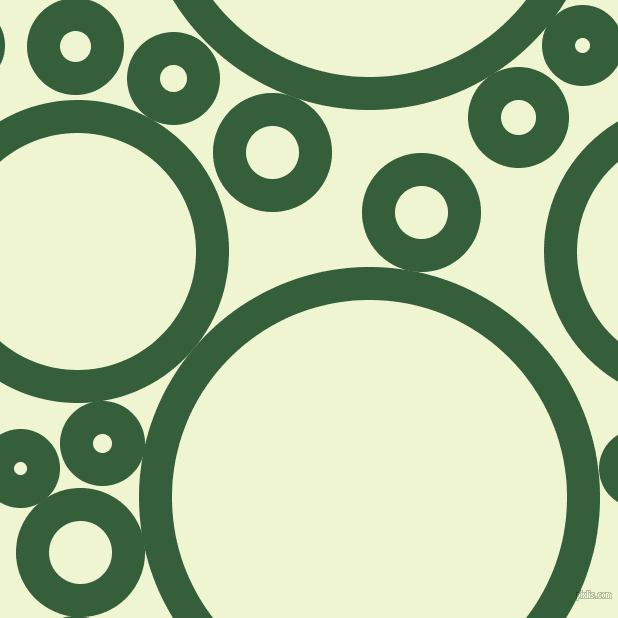 bubbles, circles, sponge, big, medium, small, 33 pixel line width, Hunter Green and Rice Flower circles bubbles sponge soap seamless tileable