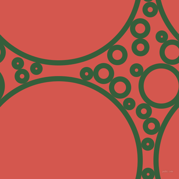 bubbles, circles, sponge, big, medium, small, 17 pixel line width, Hunter Green and Valencia circles bubbles sponge soap seamless tileable