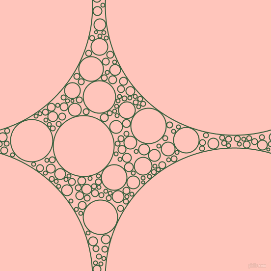 bubbles, circles, sponge, big, medium, small, 2 pixel line width, Hunter Green and Your Pink circles bubbles sponge soap seamless tileable