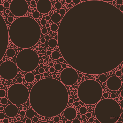 bubbles, circles, sponge, big, medium, small, 2 pixel line width, Indian Red and Cocoa Brown circles bubbles sponge soap seamless tileable