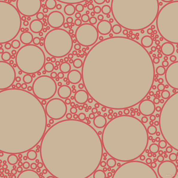 bubbles, circles, sponge, big, medium, small, 5 pixel line width, Indian Red and Sour Dough circles bubbles sponge soap seamless tileable