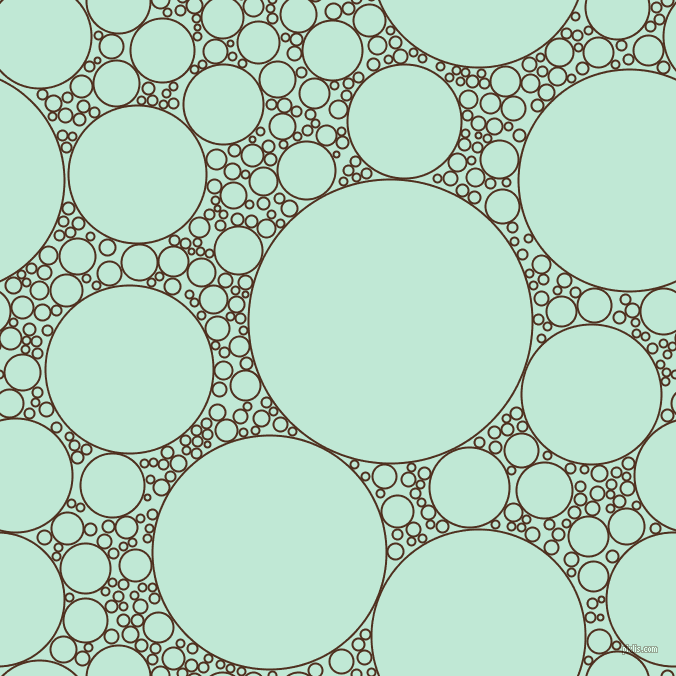 bubbles, circles, sponge, big, medium, small, 2 pixel line width, Indian Tan and Aero Blue circles bubbles sponge soap seamless tileable