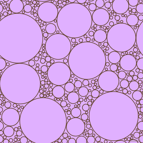 bubbles, circles, sponge, big, medium, small, 2 pixel line width, Irish Coffee and Mauve circles bubbles sponge soap seamless tileable