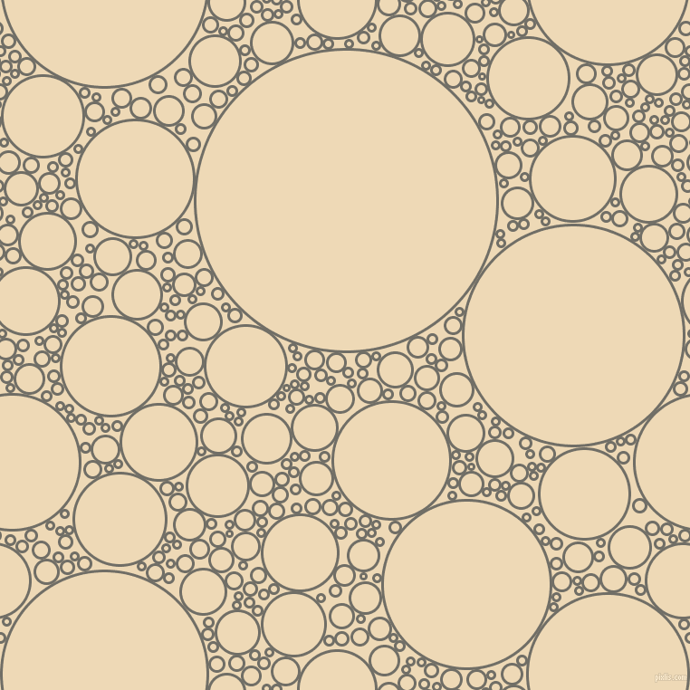 bubbles, circles, sponge, big, medium, small, 3 pixel line width, Ironside Grey and Champagne circles bubbles sponge soap seamless tileable