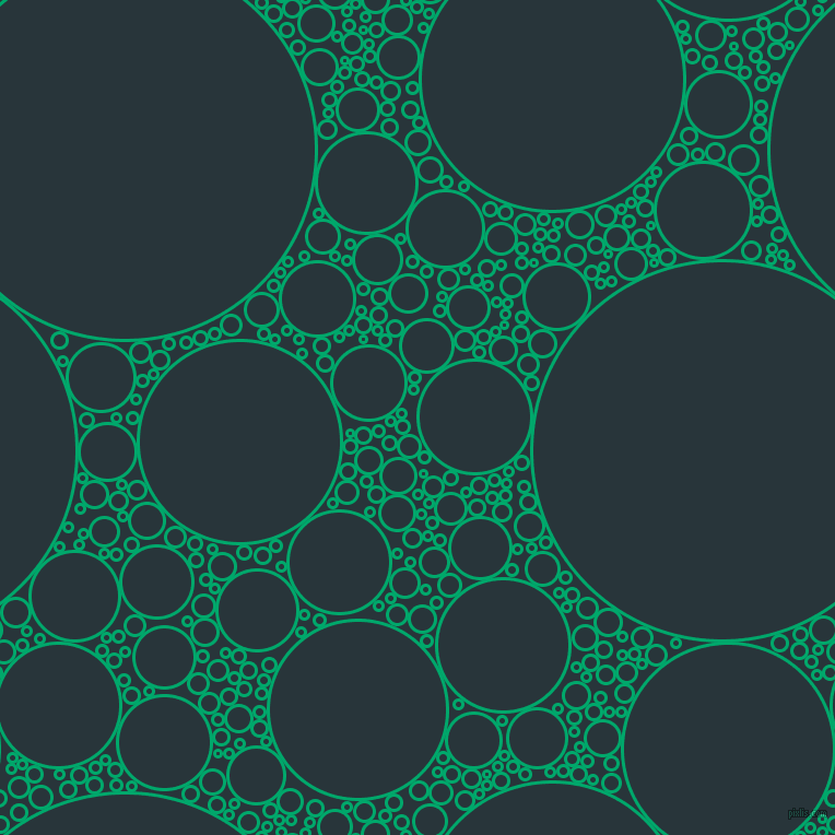 bubbles, circles, sponge, big, medium, small, 3 pixel line width, Jade and Oxford Blue circles bubbles sponge soap seamless tileable