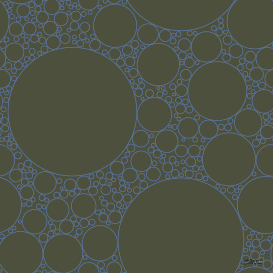 bubbles, circles, sponge, big, medium, small, 2 pixel line width, Kashmir Blue and Kelp circles bubbles sponge soap seamless tileable