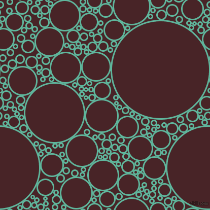 bubbles, circles, sponge, big, medium, small, 3 pixel line width, Keppel and Bulgarian Rose circles bubbles sponge soap seamless tileable