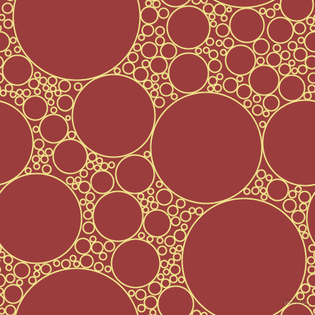 bubbles, circles, sponge, big, medium, small, 2 pixel line width, Khaki and Mexican Red circles bubbles sponge soap seamless tileable