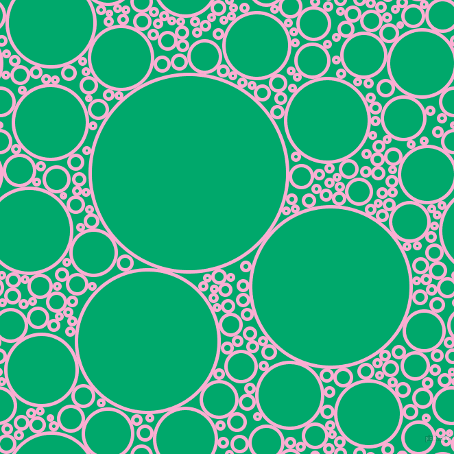 bubbles, circles, sponge, big, medium, small, 5 pixel line width, Lavender Pink and Jade circles bubbles sponge soap seamless tileable