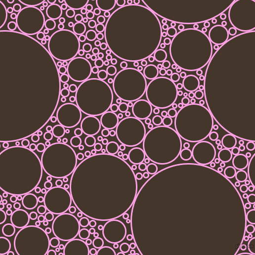 bubbles, circles, sponge, big, medium, small, 3 pixel line width, Lavender Rose and Dark Rum circles bubbles sponge soap seamless tileable