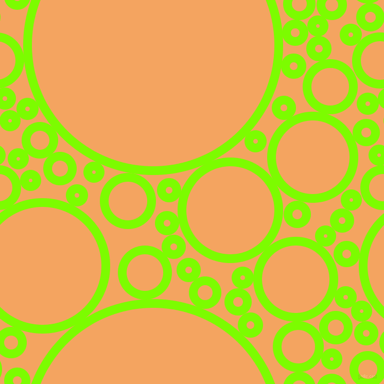 bubbles, circles, sponge, big, medium, small, 17 pixel line widthLawn Green and Sandy Brown circles bubbles sponge soap seamless tileable