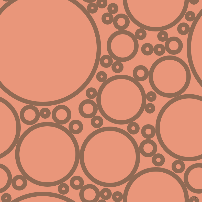 bubbles, circles, sponge, big, medium, small, 17 pixel line widthLeather and Dark Salmon circles bubbles sponge soap seamless tileable