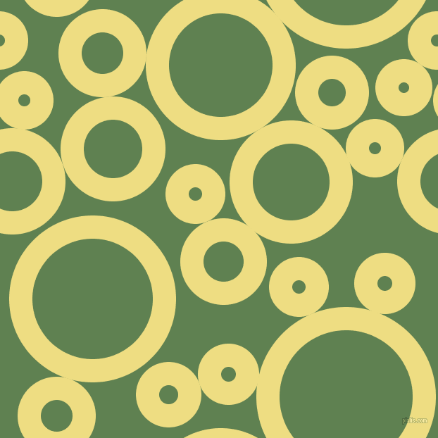 bubbles, circles, sponge, big, medium, small, 33 pixel line width, Light Goldenrod and Glade Green circles bubbles sponge soap seamless tileable