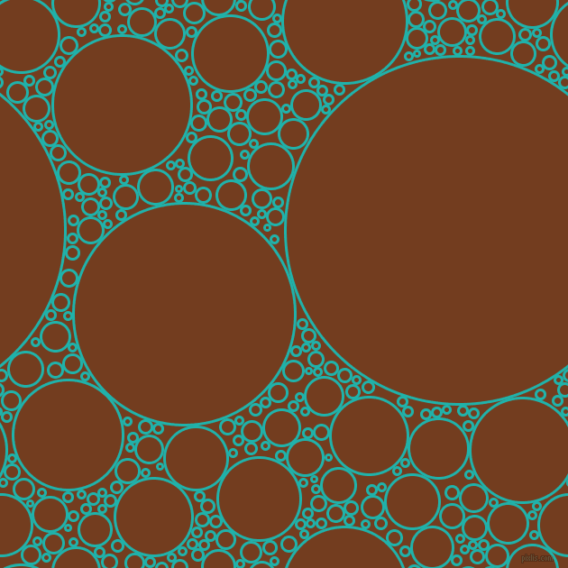 bubbles, circles, sponge, big, medium, small, 3 pixel line width, Light Sea Green and Peru Tan circles bubbles sponge soap seamless tileable