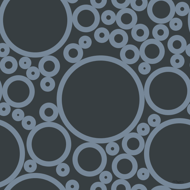 bubbles, circles, sponge, big, medium, small, 17 pixel line width, Light Slate Grey and Mine Shaft circles bubbles sponge soap seamless tileable