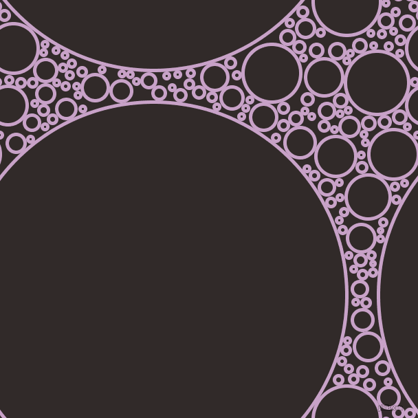bubbles, circles, sponge, big, medium, small, 5 pixel line width, Lilac and Livid Brown circles bubbles sponge soap seamless tileable