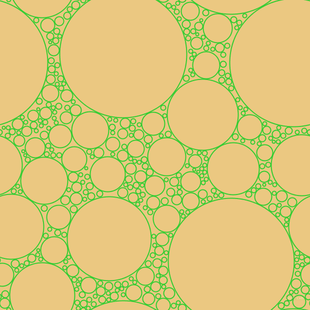 bubbles, circles, sponge, big, medium, small, 2 pixel line width, Lime Green and Marzipan circles bubbles sponge soap seamless tileable