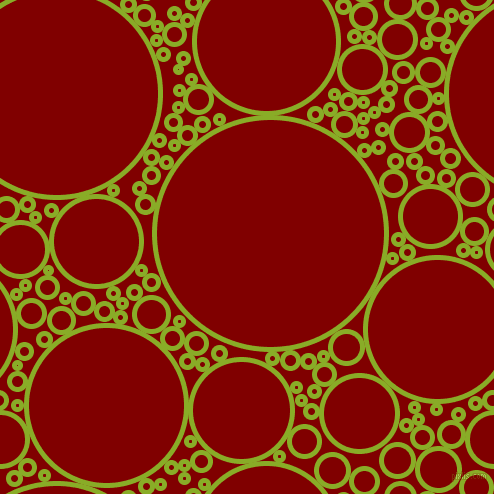 bubbles, circles, sponge, big, medium, small, 5 pixel line width, Limerick and Maroon circles bubbles sponge soap seamless tileable