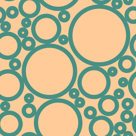 bubbles, circles, sponge, big, medium, small, 17 pixel line width, Lochinvar and Peach-Orange circles bubbles sponge soap seamless tileable
