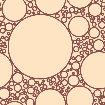 bubbles, circles, sponge, big, medium, small, 5 pixel line width, Lotus and Bisque circles bubbles sponge soap seamless tileable