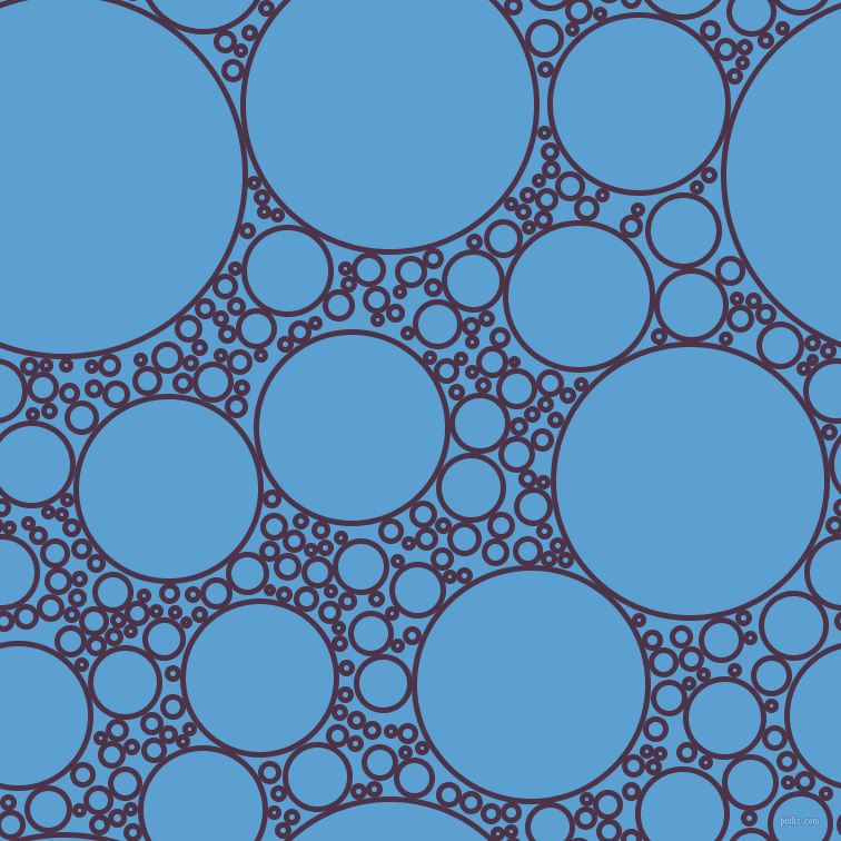 bubbles, circles, sponge, big, medium, small, 5 pixel line width, Loulou and Picton Blue circles bubbles sponge soap seamless tileable