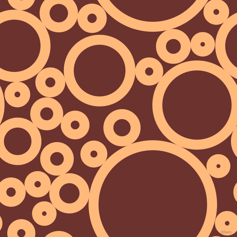 bubbles, circles, sponge, big, medium, small, 33 pixel line width, Macaroni And Cheese and Kenyan Copper circles bubbles sponge soap seamless tileable