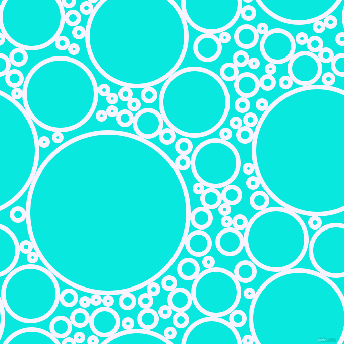 bubbles, circles, sponge, big, medium, small, 9 pixel line width, Magnolia and Bright Turquoise circles bubbles sponge soap seamless tileable