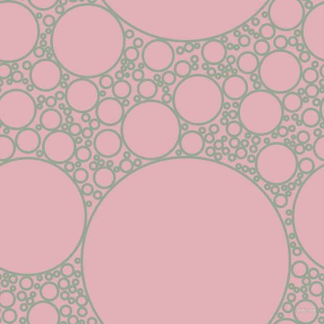 bubbles, circles, sponge, big, medium, small, 5 pixel line width, Mantle and Blossom circles bubbles sponge soap seamless tileable