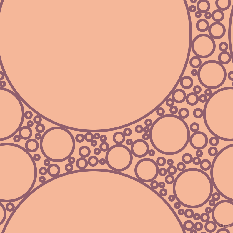 bubbles, circles, sponge, big, medium, small, 9 pixel line width, Mauve Taupe and Mandys Pink circles bubbles sponge soap seamless tileable