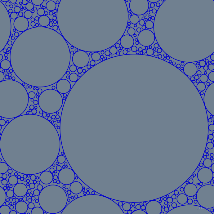 bubbles, circles, sponge, big, medium, small, 2 pixel line width, Medium Blue and Slate Grey circles bubbles sponge soap seamless tileable
