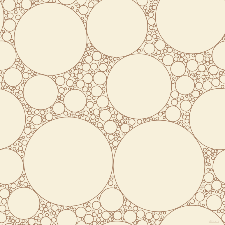 bubbles, circles, sponge, big, medium, small, 2 pixel line width, Medium Wood and Apricot White circles bubbles sponge soap seamless tileable