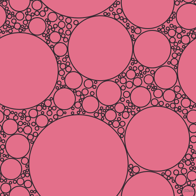 bubbles, circles, sponge, big, medium, small, 3 pixel line width, Melanzane and Deep Blush circles bubbles sponge soap seamless tileable