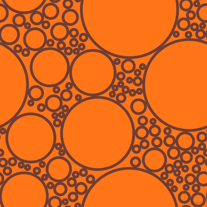 bubbles, circles, sponge, big, medium, small, 9 pixel line width, Metallic Copper and Pumpkin circles bubbles sponge soap seamless tileable