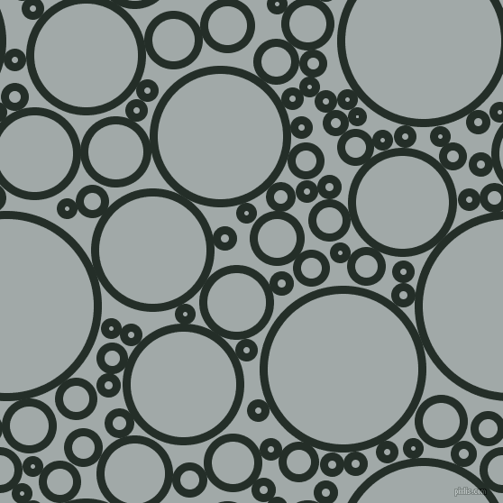bubbles, circles, sponge, big, medium, small, 9 pixel line width, Midnight Moss and Hit Grey circles bubbles sponge soap seamless tileable