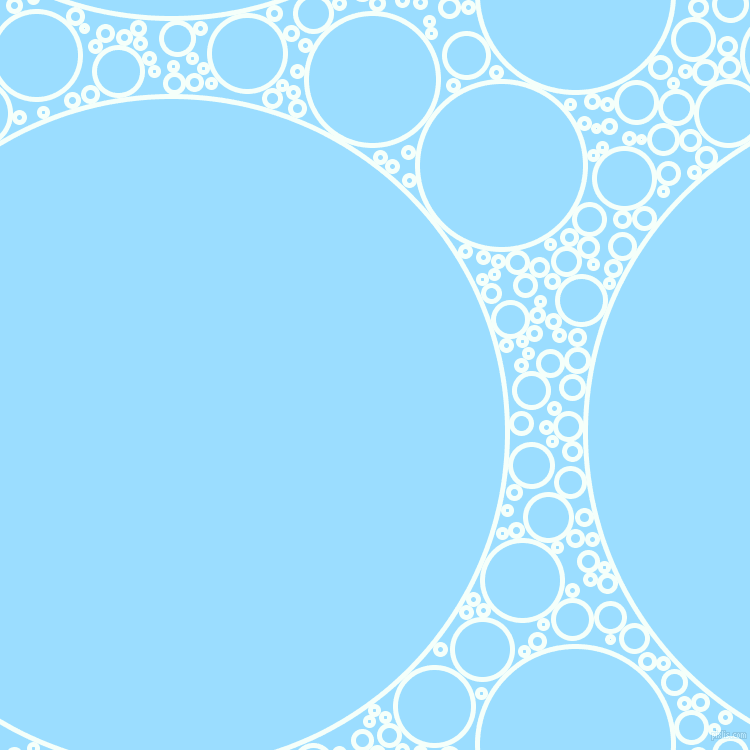 bubbles, circles, sponge, big, medium, small, 5 pixel line width, Mint Cream and Columbia Blue circles bubbles sponge soap seamless tileable