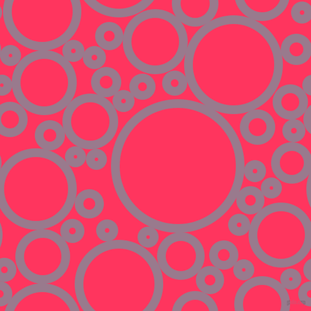 bubbles, circles, sponge, big, medium, small, 17 pixel line width, Mountbatten Pink and Radical Red circles bubbles sponge soap seamless tileable